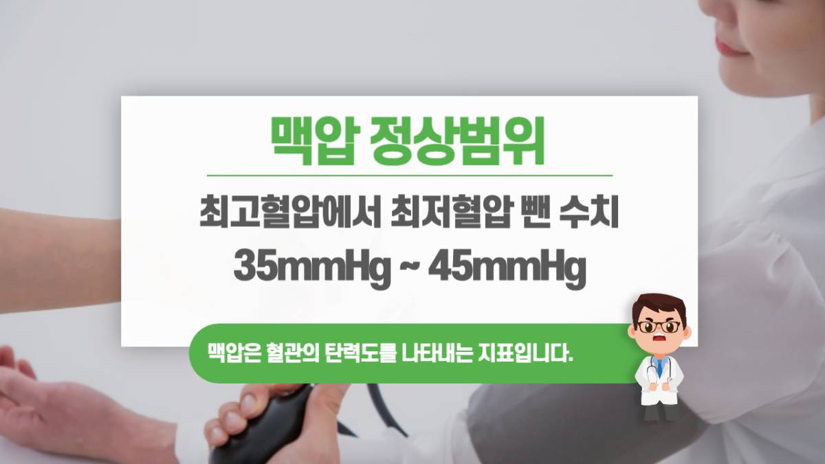 맥압 정상치