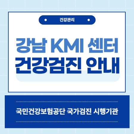 강남kmi 건강검진 센터 비용