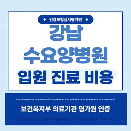 강남수요양병원 입원 비용