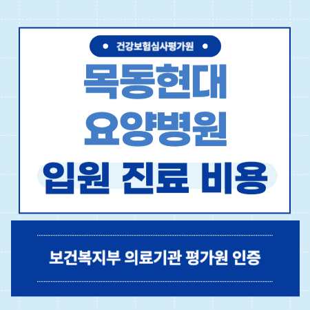 서울 구로구 목동현대요양병원 입원 비용