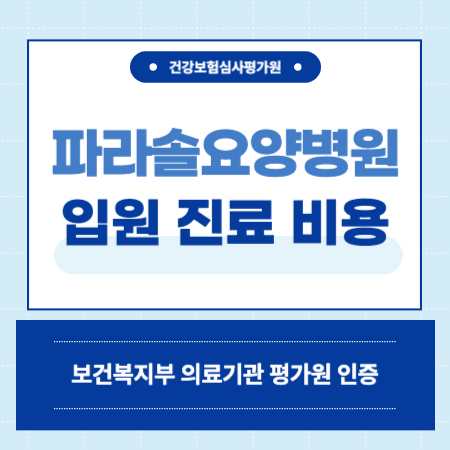 서울 금천구 파라솔 요양병원 입원 빙