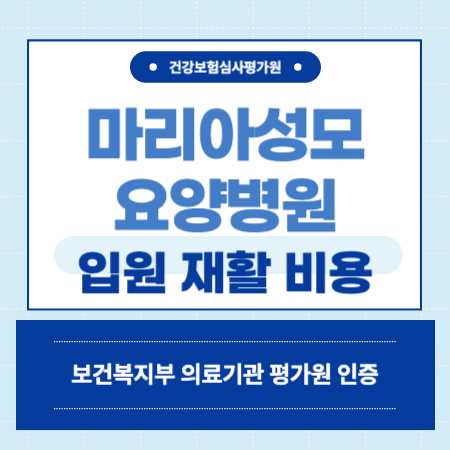 서울 마리아성모요양병원 입원 비용