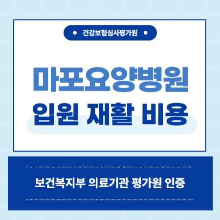 서울 마포요양병원 입원 비용