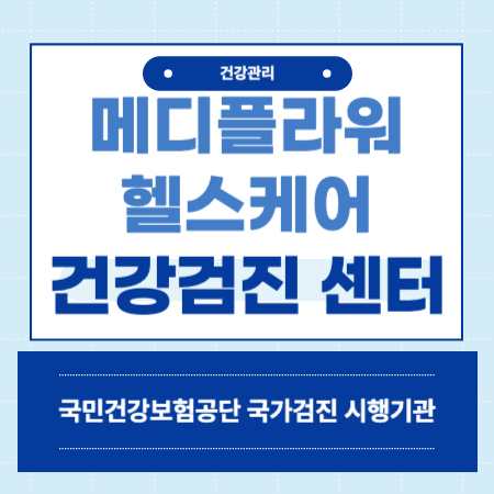 서울 서초구 메디플라워 헬스케어 건강검진 센터 비용