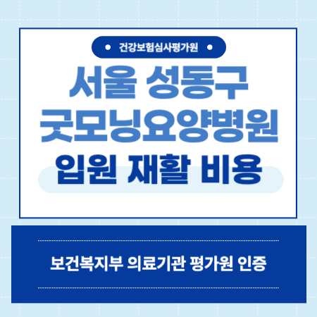 서울 성동구 굿모닝요양병원 입원 비용