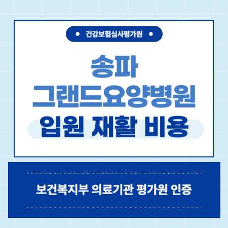 서울 송파그랜드요양병원 입원 비용