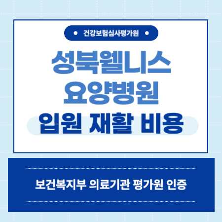 성북웰니스요양병원 입원 비용