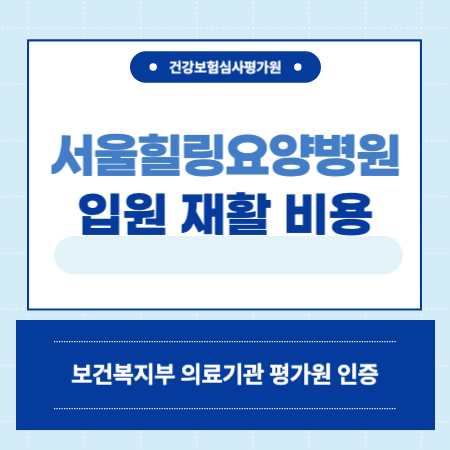 송파구 서울힐링요양병원 입원 비용 예약