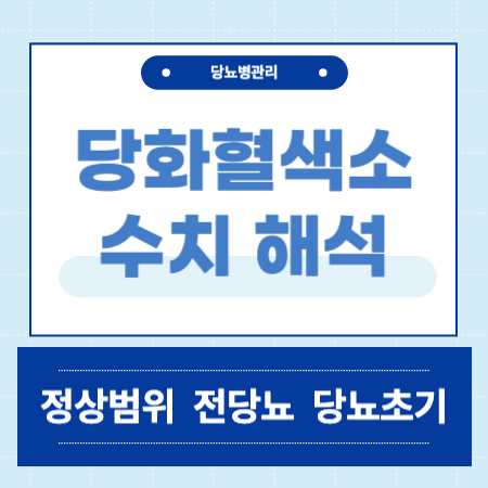 당화혈색소 수치 정상범위