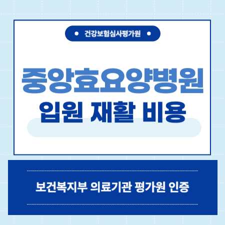 부산 사하구 중앙효요양병원 입원 비용