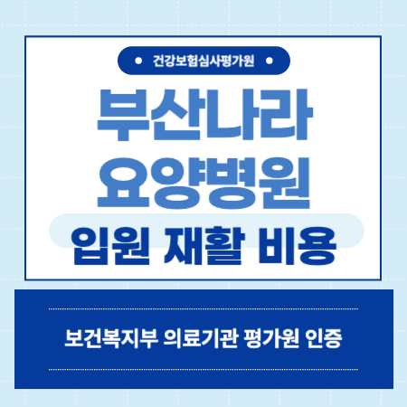 부산나라요양병원 입원 비용