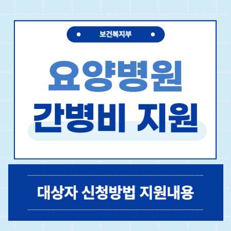 요양병원 간병비 지원