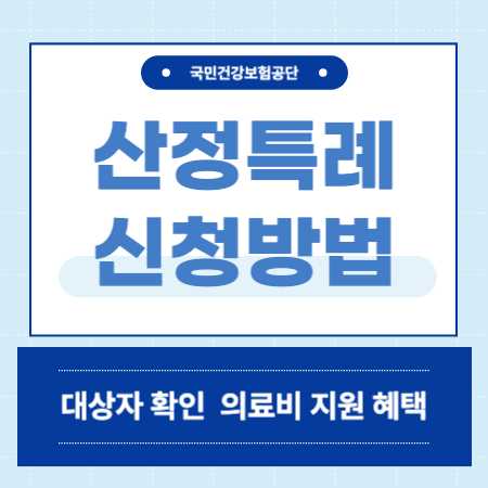 산정특례 신청 방법