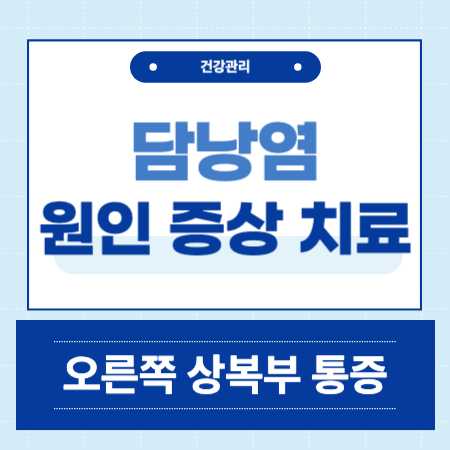 담낭염 원인 증상 치료