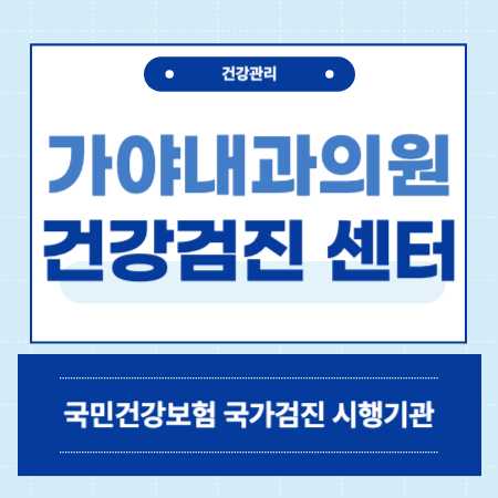서초구 방배동 가야내과 건강검진 센터 비용