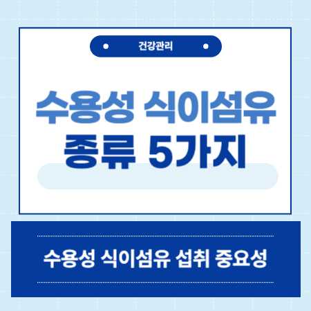 수용성 식이섬유