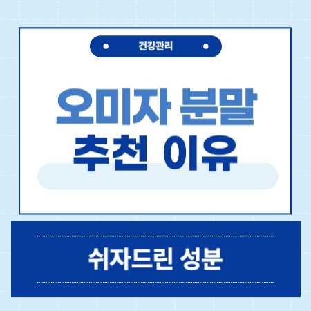 오미자 가루 분말