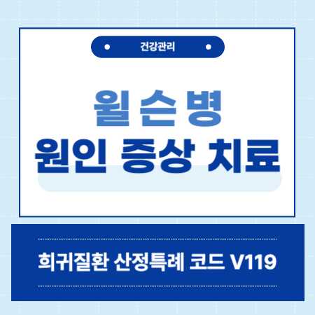 윌슨병 원인 증상 치료