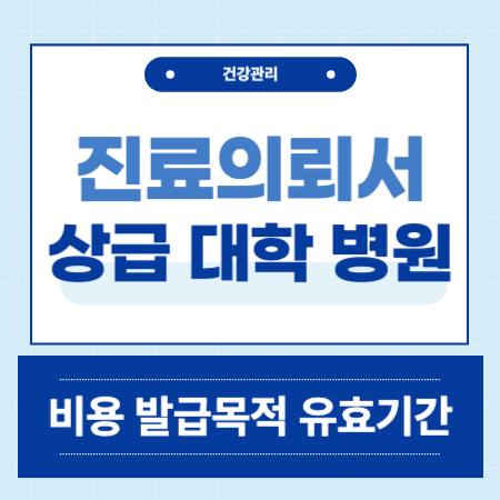 진료의뢰서 비용